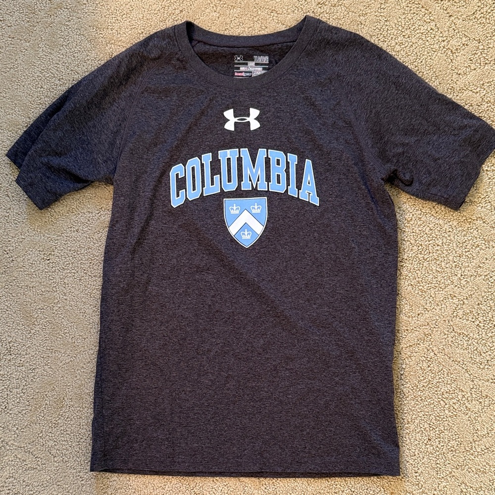 Under Armour Gray Short Sleeve Tee Columbia University Design